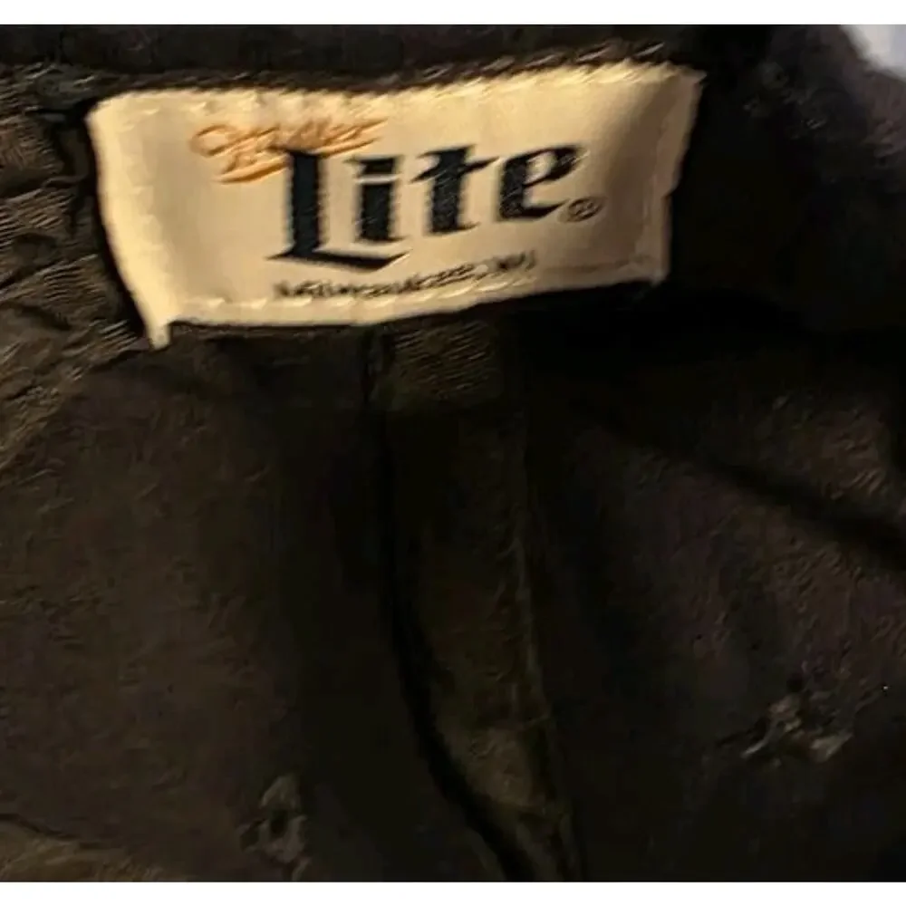 Miller Lite Beer Logo Black Snapback Hat ACME Premium Wear Adjustable Cap